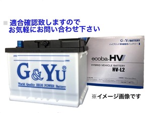 レクサス ＲＸ４５０ｈ GYL20W GYL25W GYL26W ハイブリッド補機バッテリー ecoba-HV HV-L2 LN2 G&Yu