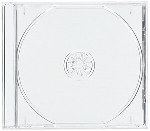 10mm厚CDジュエルケース 1枚収納 透明 10個 透明(クリアー)