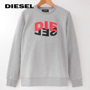 L/新品 DIESEL ディーゼル プルオーバー トレーナー スウェット GIRKN80-9CB メンズ レディース ブランド 灰