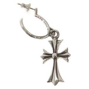 CHROME HEARTS クロムハーツ TINY CH CROSS タイニーCHクロスフープ シルバーピアス