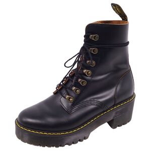 美品 ドクターマーチン Dr.Martens ショートブーツ 7フック LEONA チャンキーヒール レザー シューズ レディース UK5 cf10do-rm24r07336