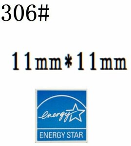 306# ミニサイズ【ENERGY STAR】エンブレムシール　■11*11㎜■ 条件付き送料無料