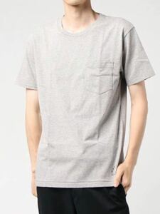 ★新品★Schott クルーネック ポケットＴシャツ グレー/S