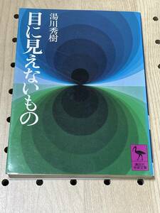 講談社学術文庫　湯川秀樹　目に見えないもの　35刷