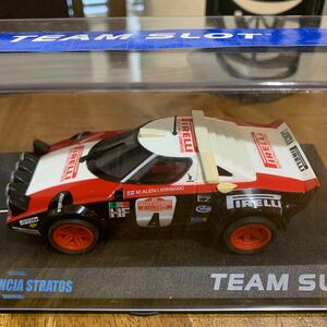 未開封新品 TEAM SLOT LANCIA STRATOS RALLYE SANREMO PIRELLI 1/32 slot car スロットカー ランチャ ストラトス チースロ ピレリ