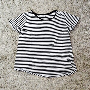 0830／XL／ZARA　レディース　トップス Tシャツ カットソー 半袖 ボーダー