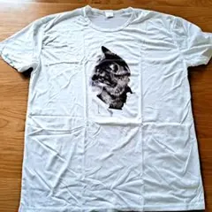 早い者勝ち❕ Tシャツ 猫 トリックアート カジュアル シンプル ブラック