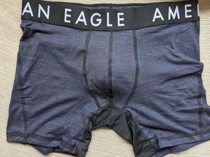  * AE アメリカンイーグル ボクサーブリーフ トランクス AEO Space Dye Classic Boxer Brief S / Charcoal *