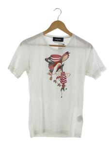 DSQUARED2◆S75GC0682/Tシャツ/S/コットン/白色