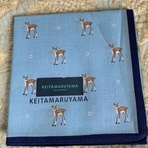 ケイタマルヤマ KEITA MARUYAMA ハンカチ 動物柄 鹿 未使用