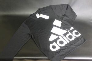 adidas アディダス メンズ エッセンシャル クルースウェット ビッグロゴ トレーナー ブラック サイズM CN295/HE4390★送料600円