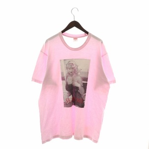 シュプリーム SUPREME 21SS アンナニコルスミス Anna Nicole Smith Tee Tシャツ カットソー 半袖 ロゴ プリント XL ピンク