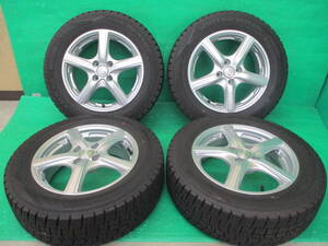 DUNLOP WINTERMAXX 185/65R15 EuroSpeed【15×5.5J+42 4H-100】埼玉県発 現物確認OK♪4本set デミオ ノート フリード ティーダ など