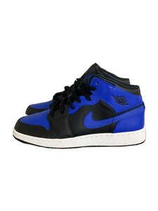 NIKE◆AIR JORDAN 1 MID GS_エア ジョーダン 1 ミッド GS/24cm/BLU