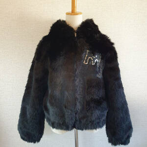 【新品・未使用】MARNI KIDS Mパッチ ブラックジャケット　14Y　黒　M00489M00M8