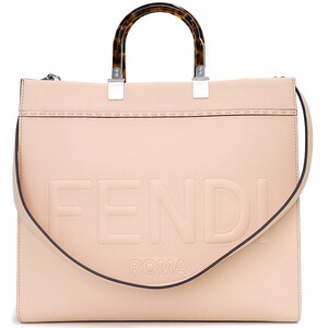 （未使用　展示品）フェンディ FENDI サンシャイン ミディアム 2way トートバッグ カーフスキン レザー ライトピンク シルバー金具 8BH386