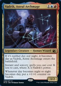 MTG ■金/英語版■ 《星の大魔導師、ヴァドリック/Vadrik, Astral Archmage》★FOIL★イニストラード真夜中の狩り MID