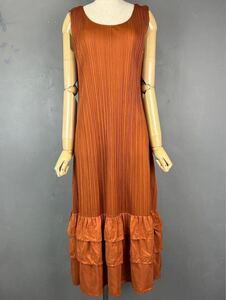 美品 PLEATS PLEASE ISSEY MIYAKE Sleeveless Dress 日本製 プリーツプリーズ イッセイミヤケ ノースリーブ ワンピース 3 PP63-JH545