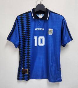 94W杯 アルゼンチン AFA Argentina(A)#10 マラドナ MARADONA 半袖 1994アメリカW杯 adidas正規 M