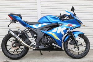 SUZUKI GSX-R125 ABS(DL33B) フルエキマフラー ブルー 綺麗 神奈川県 税込み 即決 追加画像あり