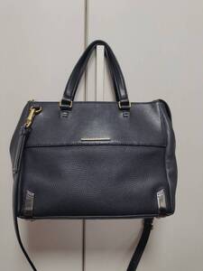 ◆MARC BY MARC JACOBS マークジェイコブス◆２way ショルダー　ハンドバッグ◆牛革　レザー製◆黒・ブラック