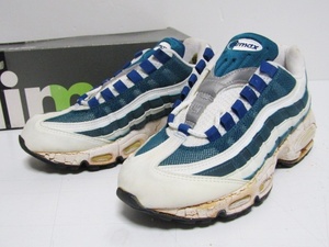 95年製 ナイキ エアマックス 95 オリジナル エメラルドボーダー 広末涼子 加水分解 NIKE WMNS AIR MAX 95 DARK SPRUCE 105052-311 US9 26cm