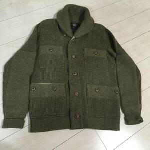 RRL ラルフローレン　ショールカラー　ローゲージニット