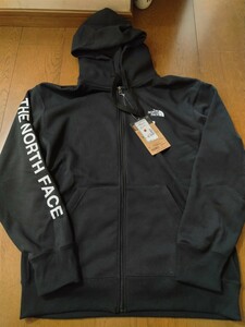 国内正規 新品未使用タグ付 ノースフェイス SWEAT FZ HOODIE NT62001X 黒 Lサイズ ゆうパック760円