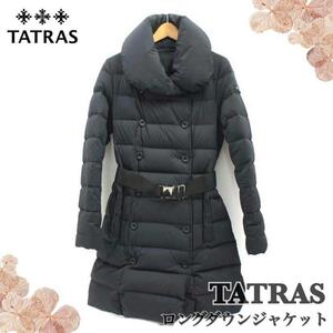 １円～未使用級　TATRAS タトラス 　ダウンジャケット　レディース　ブラック　　０１/Ｓサイズ相当