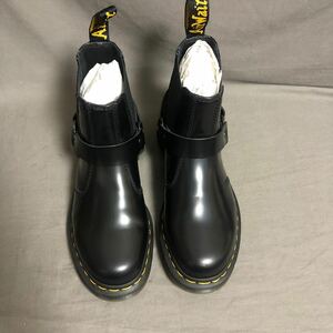 ドクターマーチン　レディースUK6　約24.5㎝　WINCOXウィンコックス　 チェルシー　サイドゴア　ブーツ　バックルハーネス【Dr.Martens 】