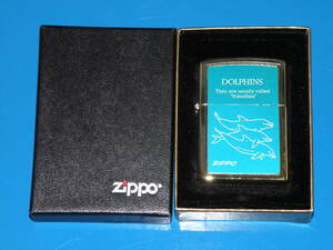 【即決】　ZiPPO　DOLPHINS　ジッポー　ドルフィン　1999年製　レトロ　オイルライター　未使用品