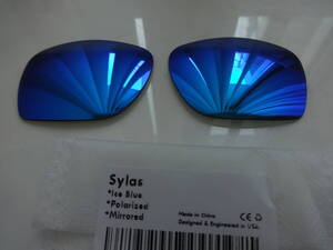 ★オークリー サイラス 用 カスタム偏光レンズ(スタンダードフィット) Polarized 新品　Oakley SYLAS Sunglasses ICE BLUE