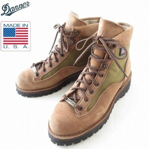 USA製 Danner ダナー ライト2 レザー×ゴアテックス 茶系 レディース23.5cm 33000 ブーツ アメリカ製 D149-32-0047ZV