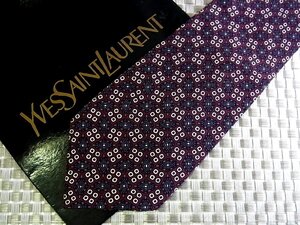 ♪35667C♪良品【菱形 スクエア 柄】サンローラン【YSL】 ネクタイ