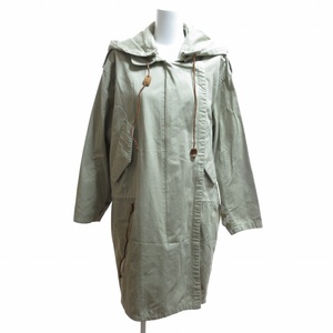 アクネ Acne Francis Coat モッズコート オーバーサイズ ミリタリー フィッシュテール フード付 ドローコード ベージュ 36 S CSS12