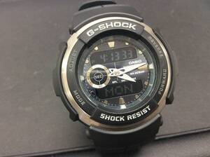 ■9263　CASIO カシオ 腕時計 クオーツ G-SHOCK G-300 SHOCK 3750 稼働 黒 ブラック系 動作確認済