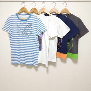 お得!! 小さいサイズ◎【まとめ売り】半袖 Tシャツ 5着 セット Acne Studios PROGRAM DELUXE ボーダー 白 黒 丸襟 夏 メンズ XS/Y11794j