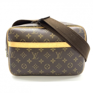 LOUIS VUITTON ルイヴィトン M45254 リポーターPM モノグラム レディース ショルダーバッグ 斜め掛け ブラウン 廃盤品 管理RT35412