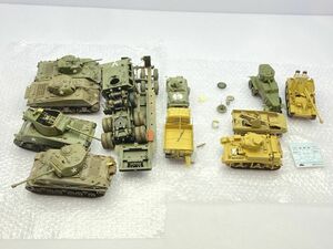 戦車 プラモデル 完成品 組済 塗装済 スケール不明 破損 欠品 あり まとめて 簡易梱包/ジャンク ※まとめて取引・同梱不可 [24-2366]