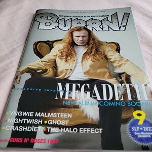 BURRN! 2022年9月号 MEGADETH、Yngwie Malmsteen、NIGHTWISH、GHOST 他