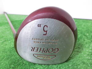 激安♪Wilson ウィルソン GOPHER 5W フェアウェイウッド 23°/純正 シャフト FLEX-L レディース G8725♪