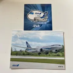 ANA B787-9 ステッカー ポストカード2枚セット