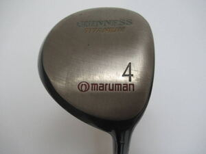 ★maruman マルマン GUINNESS TITANUM フェアウエイウッド 4W 純正カーボンシャフト F844　★レア★激安★中古★　★