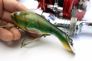 1930年代 HEDDON TADPOLLY グラスアイ オールド アンティーク ヘドン ウッドルアー 検 ABU RECORD ハトリーズ 道楽 ZEAL ザウルス ファンに