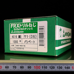 ステンレス SUS410 FRX ドリルねじ皿頭 D=6 4×16 細目 1000個入