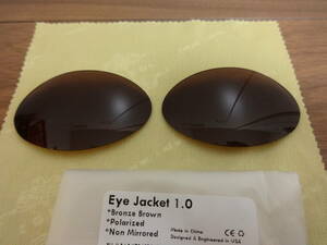 限定入荷★オークリー Eye Jacket 1.0用 カスタム偏光 レンズ BROWN Color 新品 POLARIZED　アイジャケット