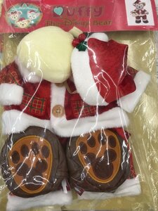 ※開封現状品 TDS Duffy ダッフィー クリスマス 2016 コスチューム セット サンタ Sサイズ 衣装 ディズニーシー グッズ