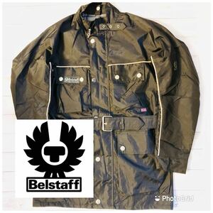 ベルスタッフ　Belstaff サイズ44 裏チェック柄　ライダースジャケット　ブラック