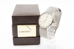 箱入り ロンジン ラウンド シルバー 自動巻き メンズ 腕時計 LONGINES