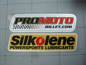 ☆PROMOTO/BILLET.COM☆プロモト ビレッ☆トSilkolene☆POWERSPORTS/LUBRICANTS☆シルコリン/パワースポーツ☆ステッカー☆バイク☆未使用